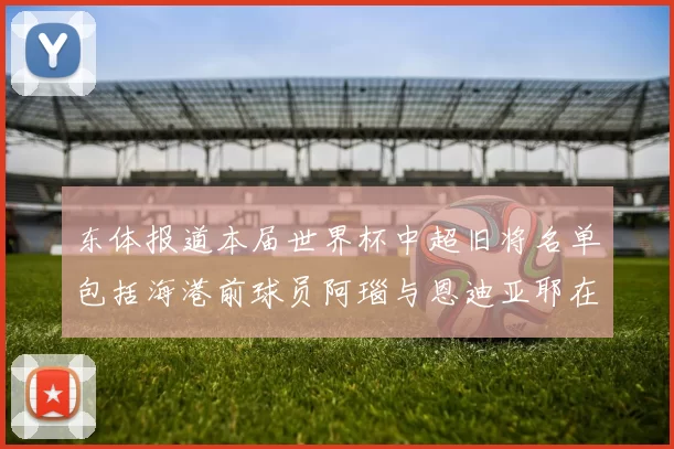 东体报道本届世界杯中超旧将名单包括海港前球员阿瑙与恩迪亚耶在内的10位球员
